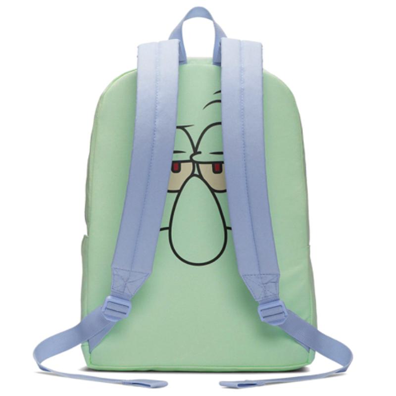 Nike SpongeBob, Collaboration Polyamide Backpack Regular Unisex Aqua Green Casual CN2219-310