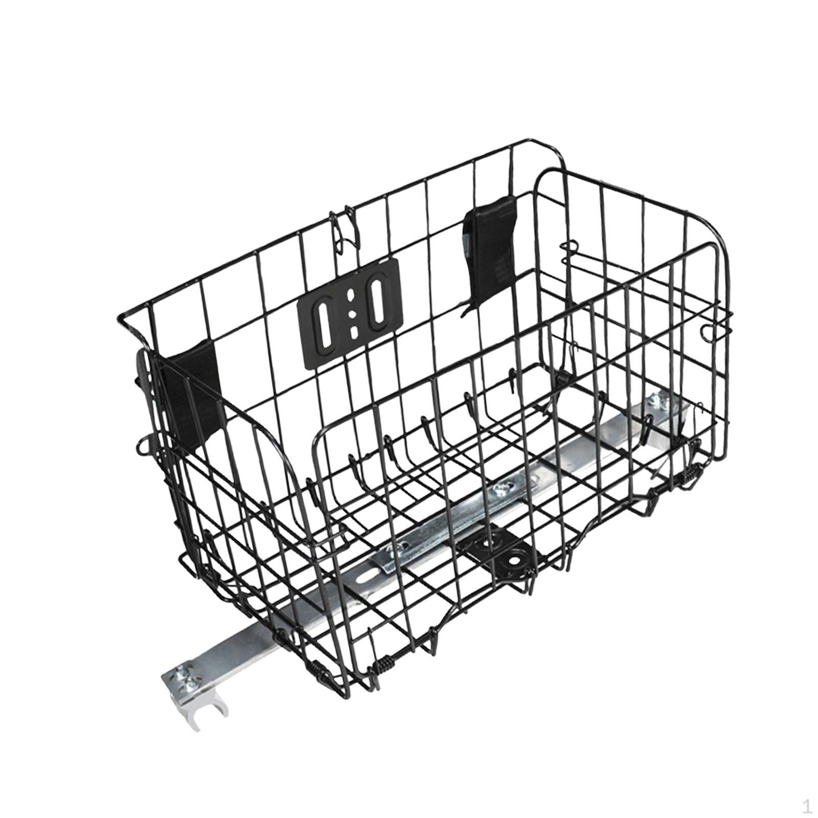 

Chair Rear Basket Versatile Portable Sturdy Foldable Metal Organizer for Elderly Travel Park