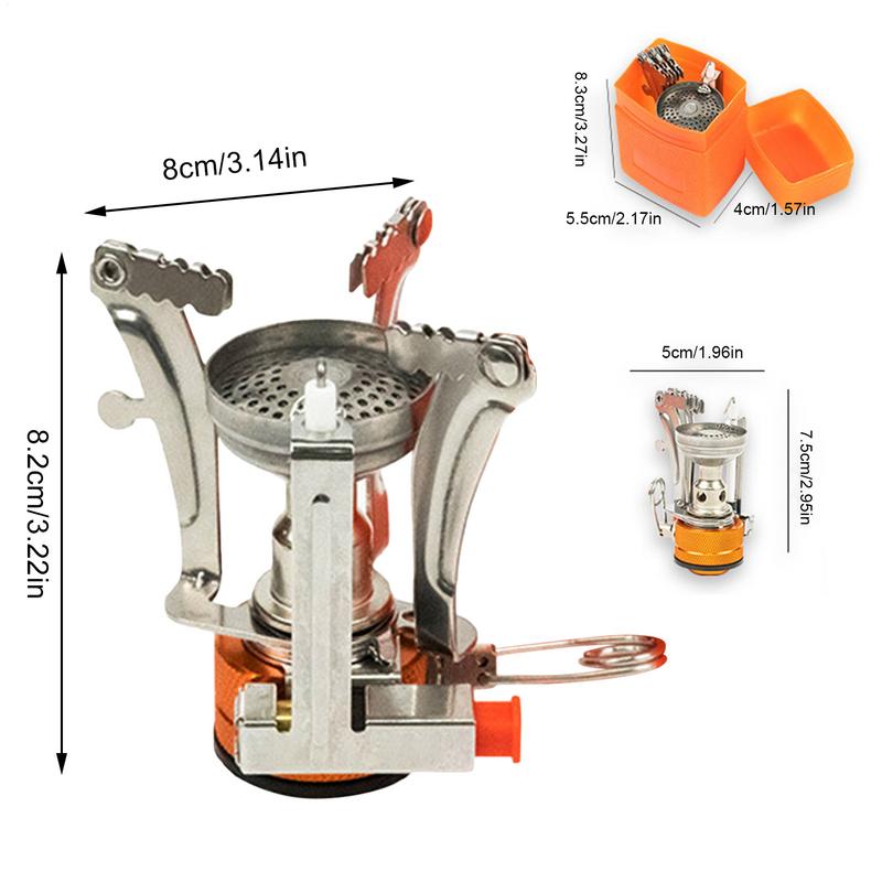Hiking Stove 3000W Portable Mini Pocket Rocket Camping Backpack Canister Stove Outdoor Cooking Burner Mini Canister Outdoor