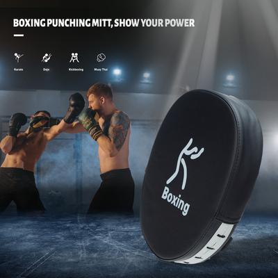 Boxing Punching Mitt PU Leather Thick Foam Curved Focus Target Pad Kickboxing Muay Thai Karate