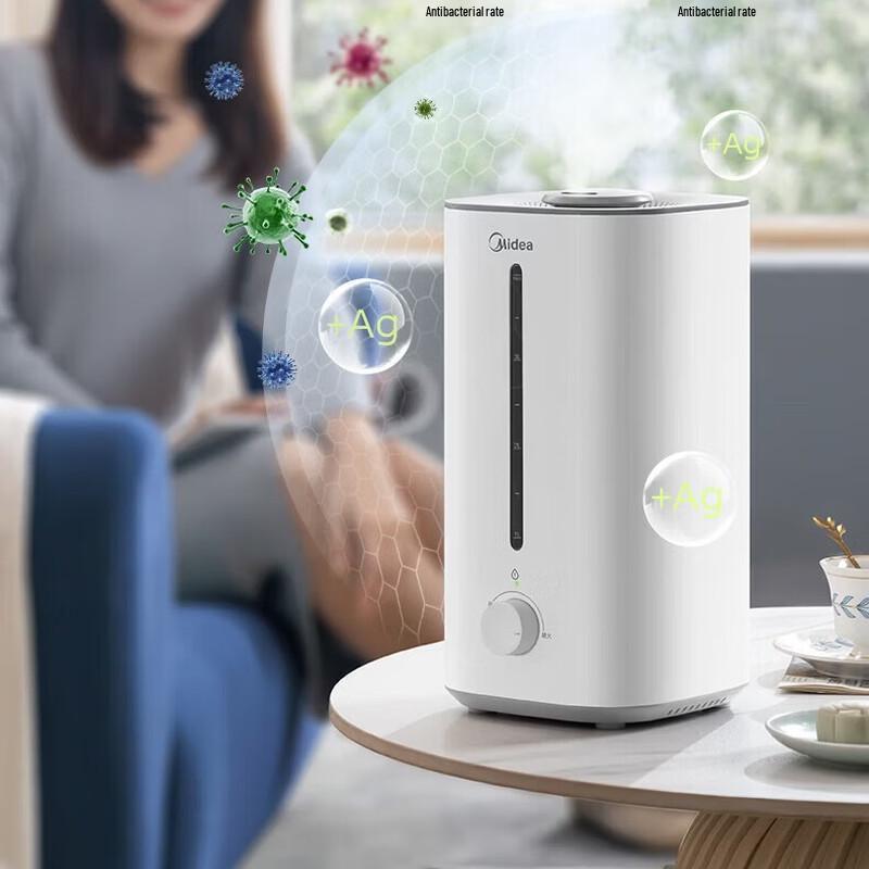 Midea 4L Top-Fill Humidifier with Silver Ion Sterilization CN plug (adapter included)