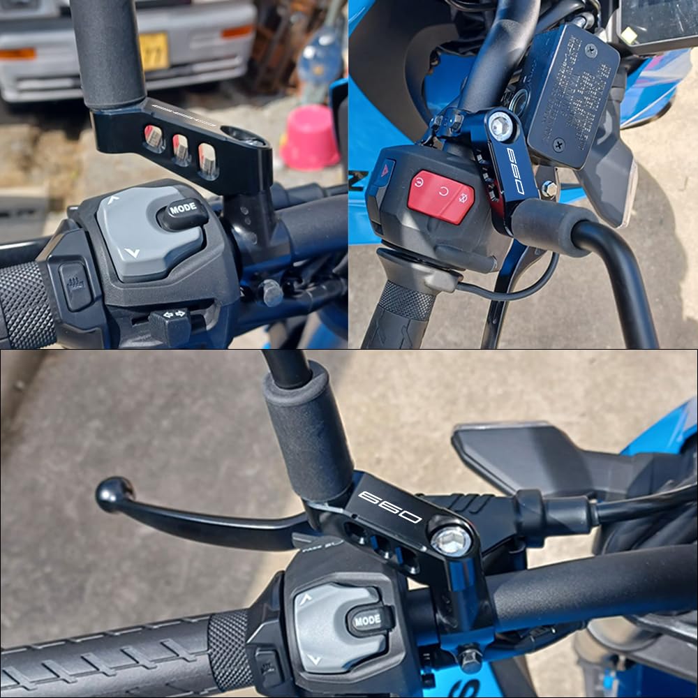 MotHeartCNC Motorcycle Mirror Stays for Trident 660 2020-2026 Mirror Mount Bracket Rear View Mirrorrisers