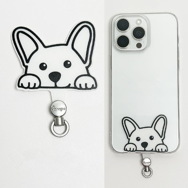 

Cartoon Panda Cat Dog 360 Rotatable Metal Phone Tether Tab Patch Gasket Cellphone Lanyard Hanging Rope Safety Connecter Piece as the picture