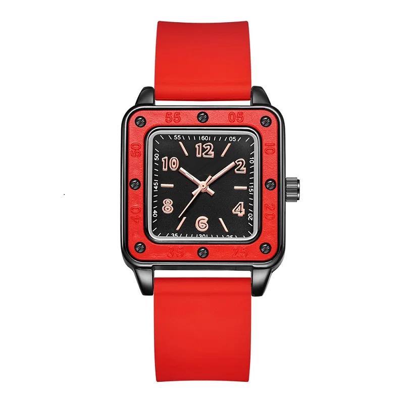 Women Casual Quartz Wristwatch Silicone Strap Dial Business Watche