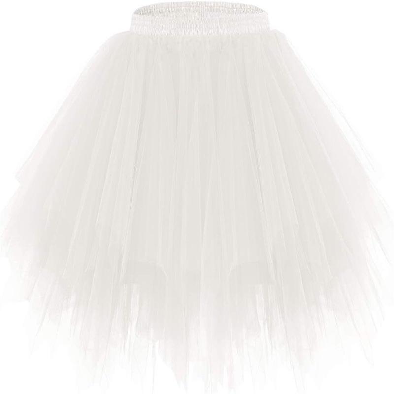 Mesh Princess Tutu Skirt for Kids - Puffy Ballet Dance Costume Skirt