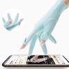 Summer and Spring Gloves Two-finger Exposed Gloves Sunproof Women Teens Skin-friendly Cycling Hiking Gloves Mittens