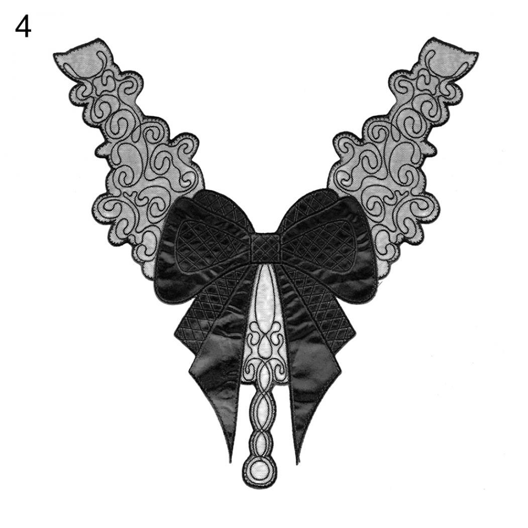 

Накладной ажурный воротник с атласным бантом. Размер 40 * 37 см