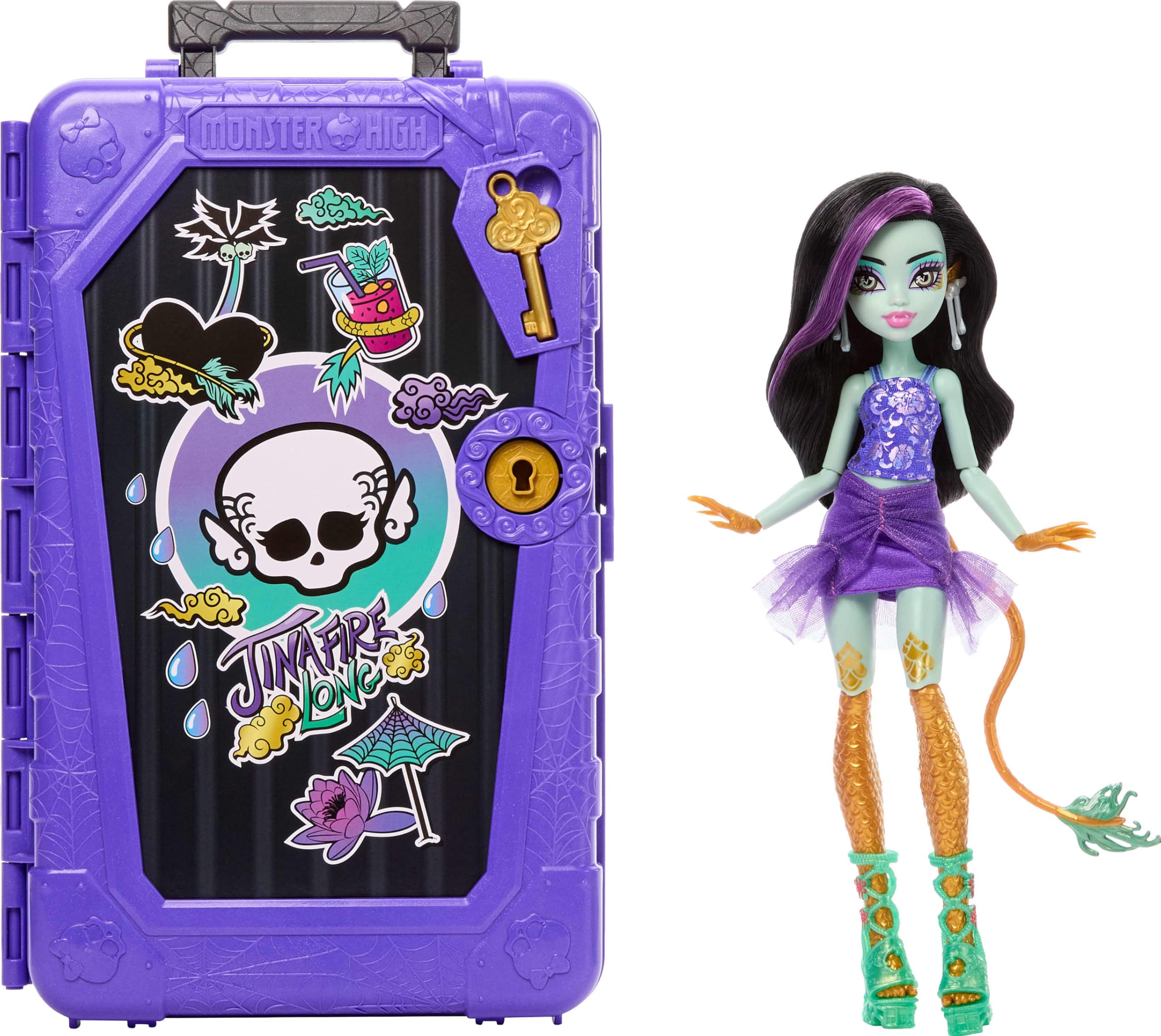 Monster High Skulltimate Secrets Gina Fire Long Oasis Doll.