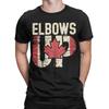 Elbows Up Canada T-Shirt for Men Women  Funny Cotton Tees Crew Neck Short Sleeve T Shirts Gift Idea Clothing