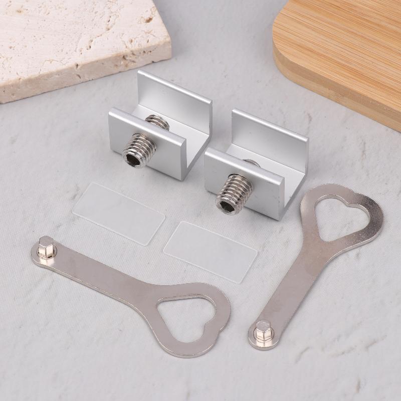 Adjustable Window Locks Sliding Sash Stopper Safety Window Lock With Keys Kids Child Safety Doors Locks Anti-Theft Lock