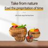 Durable Wooden Salad Bowl Cutlery Holder with Storage Practical for Kitchen Table Large Capacity Home Dining
