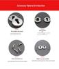 European Standard Stainless Steel 304 Lock Cylinder Keyhole Cover, Decorative Split Hardware Accessories.