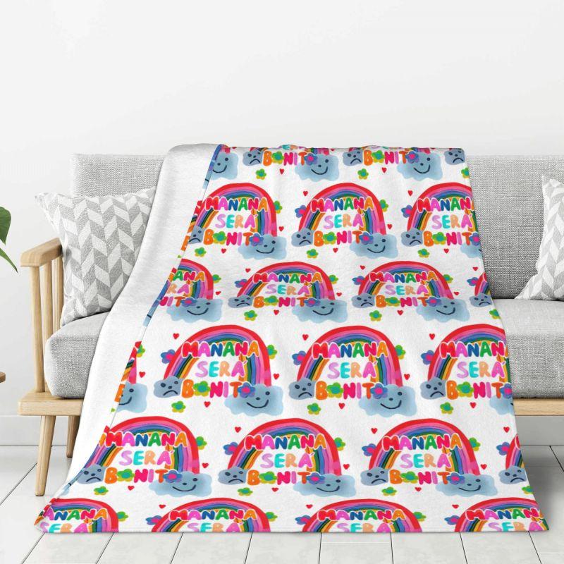 Custom Manana Sera Bonito Karol G Blanket Warm Fleece Soft Flannel Throw Blankets for Bed Couch Home Autumn