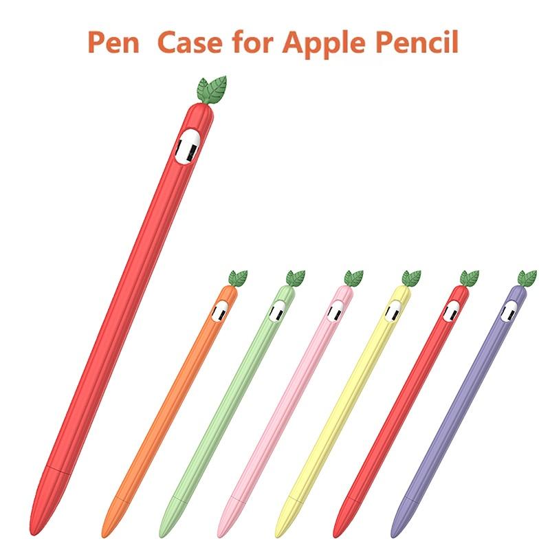 Pen Case Tablet Stylus Protective Cover Soft Silicone Sleeve Skin Cover Shockproof Case For Apple Pencil 1 2 Shell Accessories