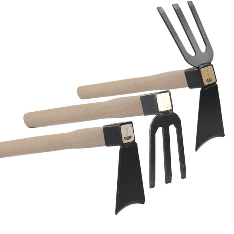 Compact Manganese Steel Hoe Set for Planting, Weeding, and Soil Loosening