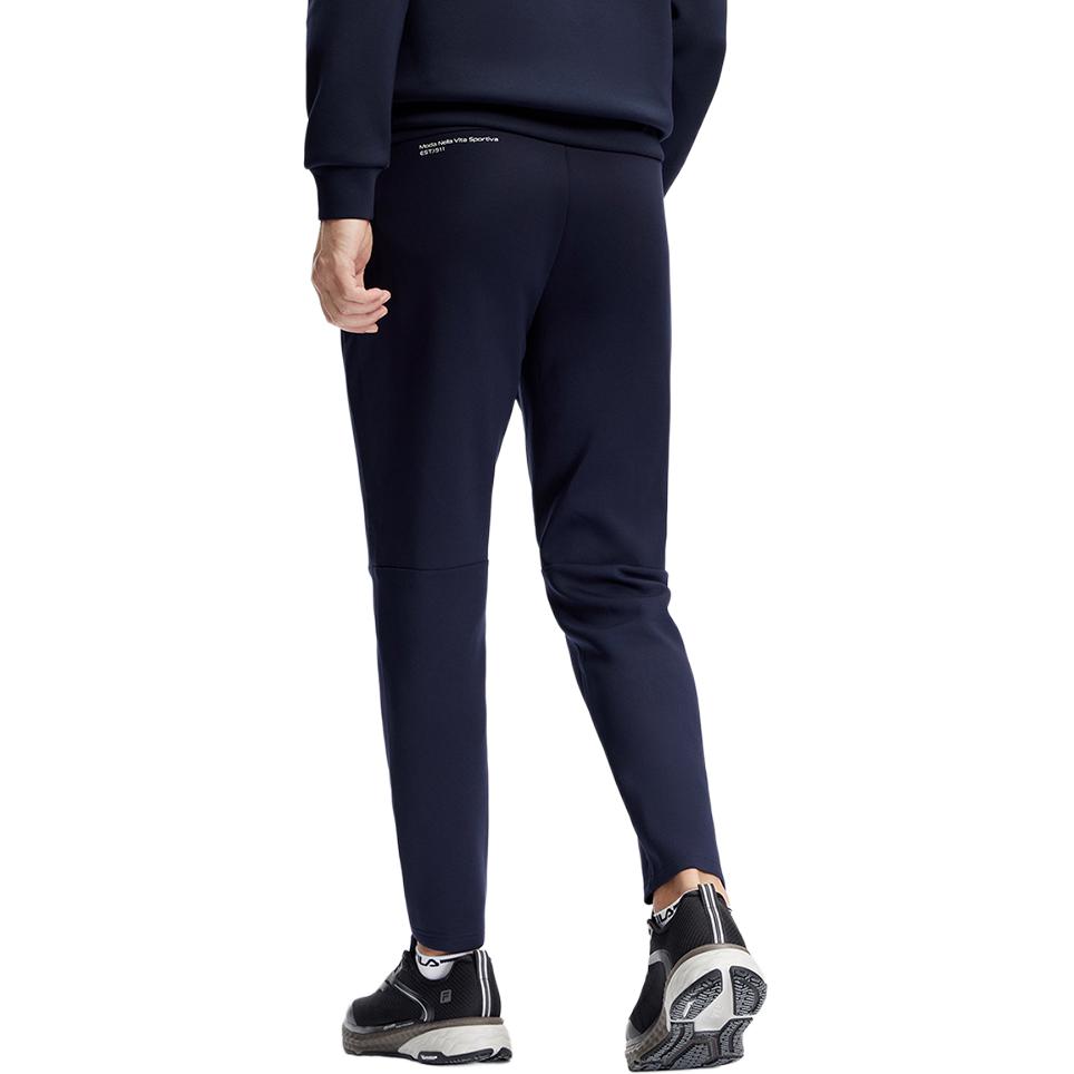 Fila Athletics Fitness Basic Minimalist Solid Color Knitted Sports Pants Men Bottoms Legendary-Blue A11M411602F-NV