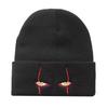 Street Style Personalized Eye Embroidery Knitted Hat Winter Outdoor Warm Hats Cycling Caps Ski Cap