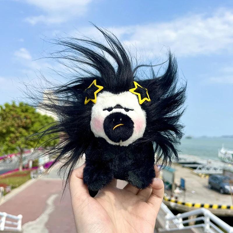 

Милая плюшевая белая обезьянка с жареными волосами, декоративный брелок с заколками, расческой, забавная уродливая сумка, декоративная мягкая игрушка-кукла style B