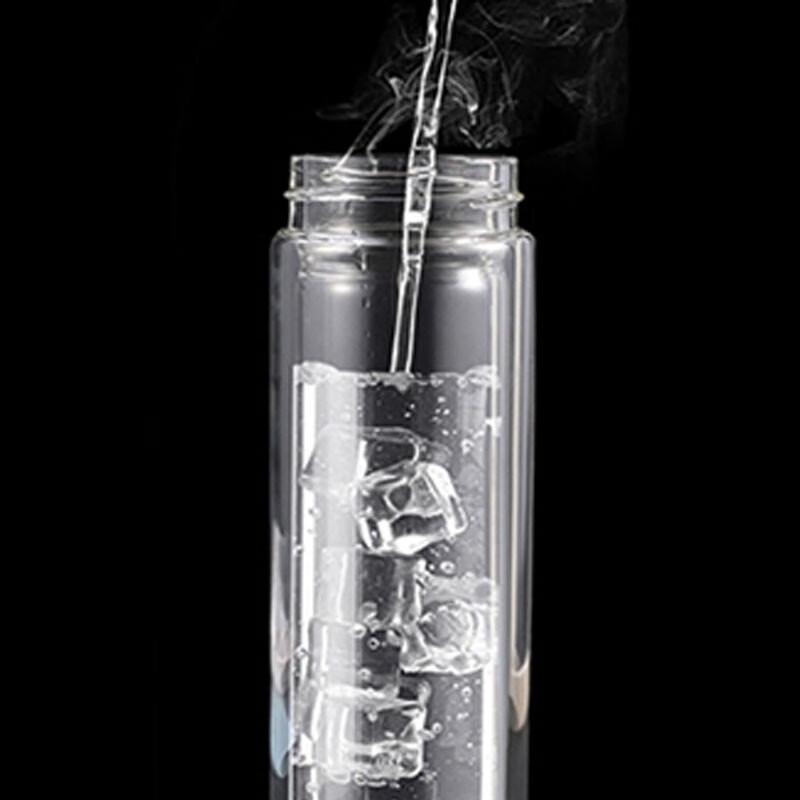 Haries 350mL Double-layer Glass Tea Bottle
