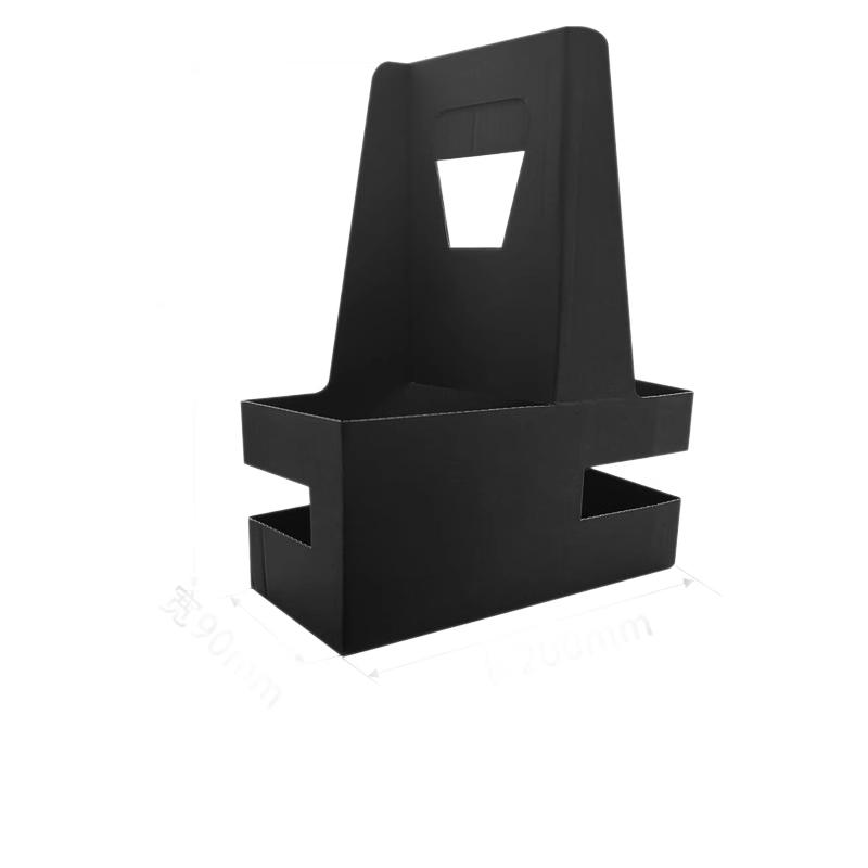 10Pc Disposable Cardboard Coffee Holder Portable Foldable Take-out Hot & Cold Drinks, 2/4/6 Cup Drink Carrier Caddy with Handle