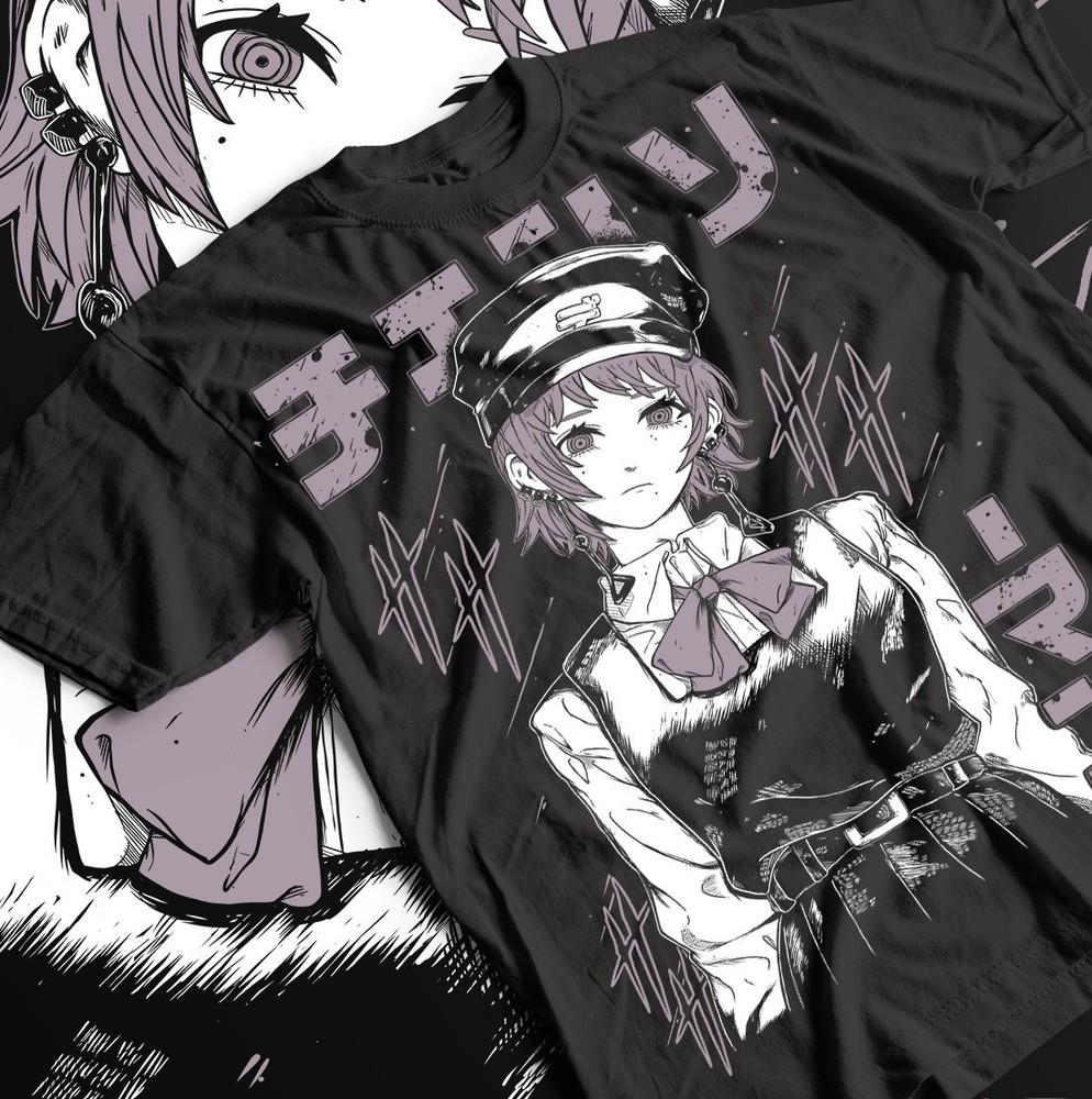 

Makima Chainsaw Man T-Shirt Horror Anime Otaku Denji Gift fami Shirt All Size 4XL