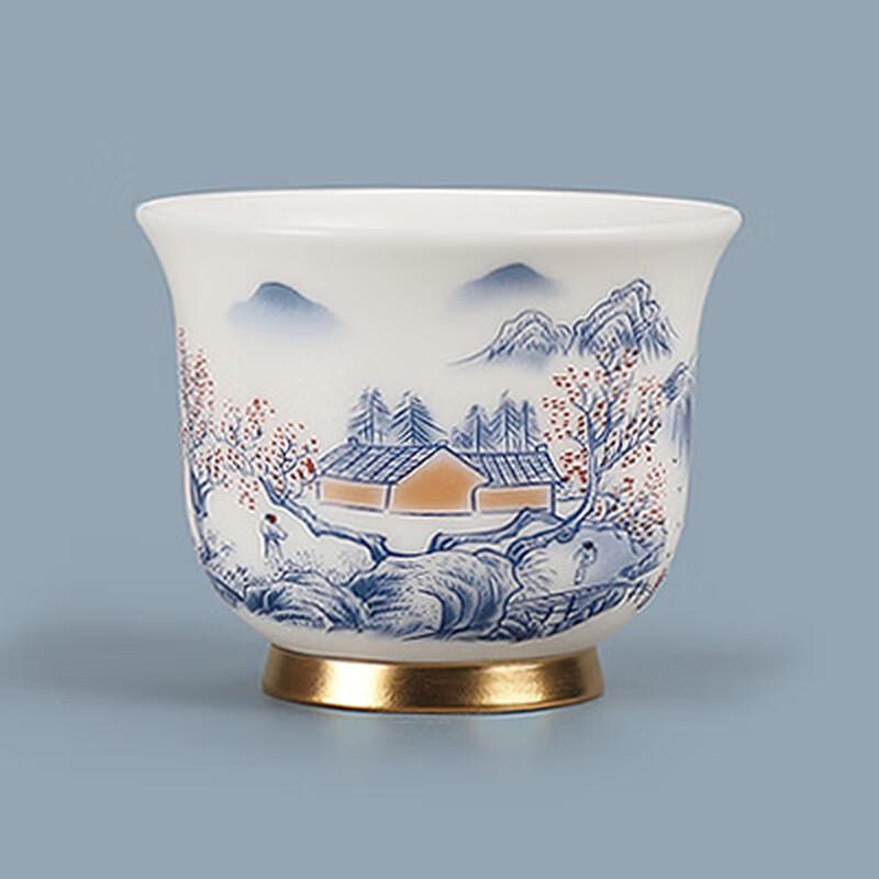 Mutton-Fat Jade White Porcelain Master Tea Cup