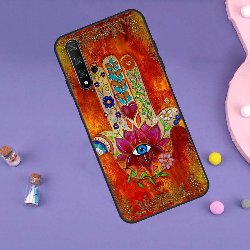 Hamsa Hand of Fatima For Huawei Nova 11i 12i 8i 7i 3i 9 10 SE Y60 Y61 Y70 Y72 Y73 Y90 Y91 P20 P30 P40 Lite Case