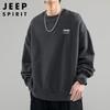JEEP SPIRIT Men's Round Neck Pullover Sweatshirt