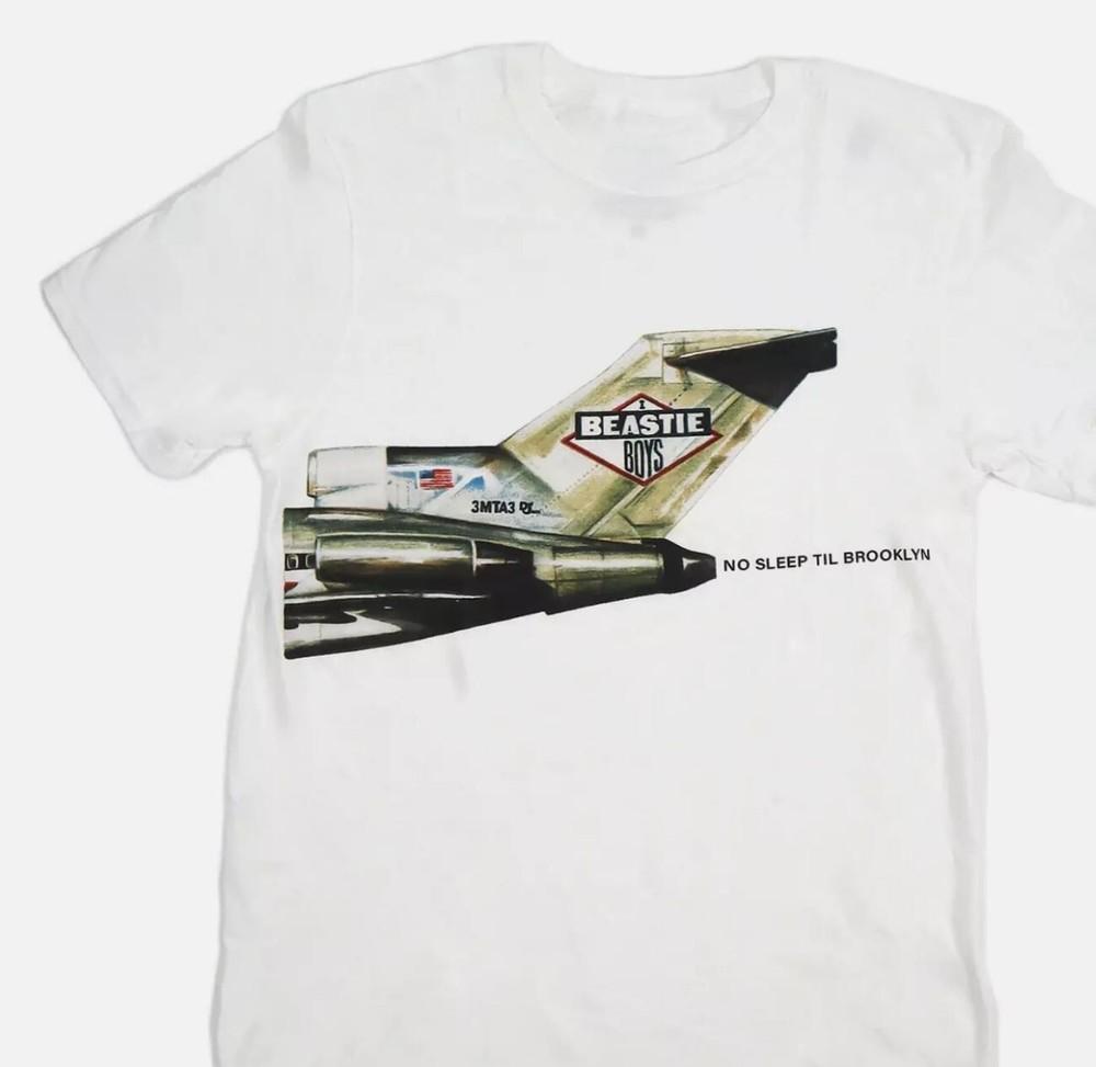 BEASTIE BOYS No Sleep T-Shirt Weiß Unisex Baumwolle Alle Größen S bis 5XL Unisex T-Shirt
