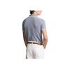 Polo Ralph Lauren SS24 Logo Embroidered Striped Slim Fit Short Sleeve Polo Shirt Men tops Distressed-Dark-Blue MNPOKNI1N822942-410