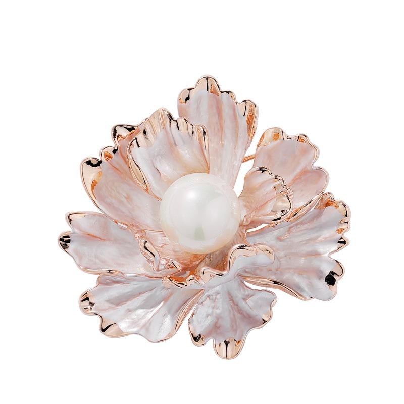 Brosche im chinesischen Stil, edle Pfingstrose, groß, Damenmantel, Cheongsam, Kragennadel, Cardigan-Mantel-Anstecknadel