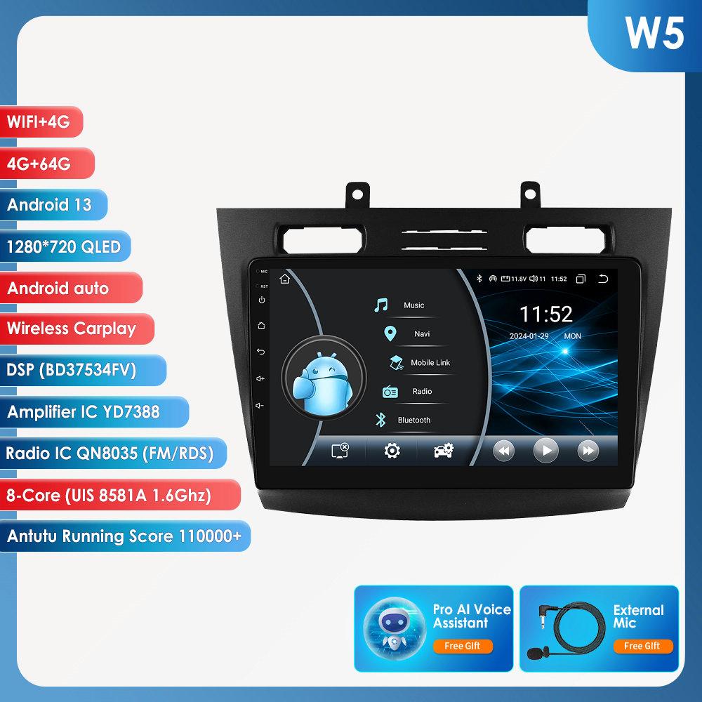 Hizpo 8 Kjerner Carplay 4G 10.1'' Bil Intelligente Systemer Android Bilradio for Ford Transit Connect 2005-2014 Tourneo Connect Intelligent Skjerm DSP
