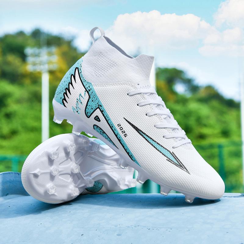 Football Shoes Men's Outdoor High Ankle Anti-slip Sports Shoes Ultralight Indoor Football Boots High-quality Futsal Sneaker 2025