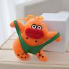 Funny Sausage Mouth Doll Keychain Cuteness Animal Plush Key Rings Decorative Key Accessory for Car Bag Decorating
