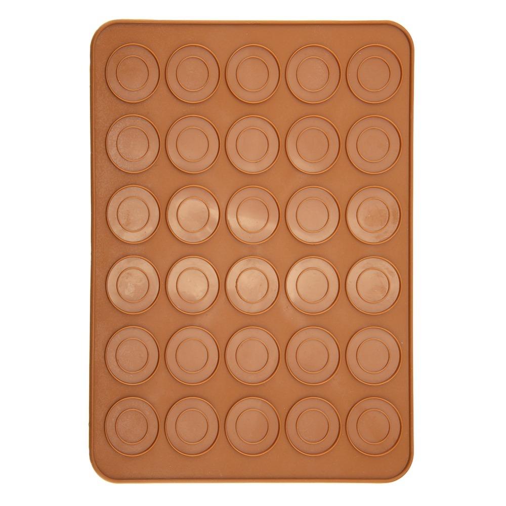 Lebensmittelechtes Silikon Macaron Backmatte Antihaft Runde Keksplatte Hausbacken Gebäck DIY Dessert