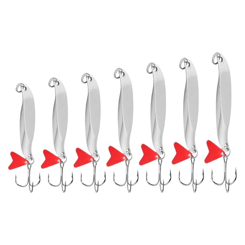 Spinner Baits Fishing Spoons Metal Lures Hard Fishing Lures with Hook for Trout Fishing Tackle Trolling Sequins Baits