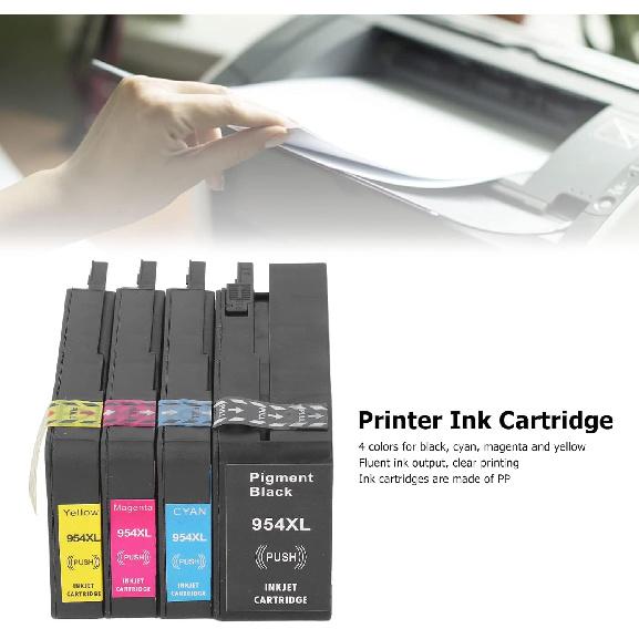 Ink Cartridge, for HP 954 Printer Cartridge with BK C M Y Colors, Printer Ink Cartridge for 7720 7740, for Pro 8210 8710 8720 8730