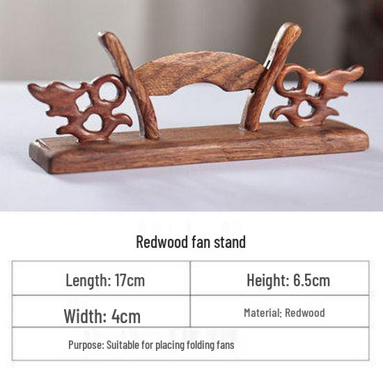 Folding Round Fan Holder - Classical Chinese Wedding & Palace Display Stand