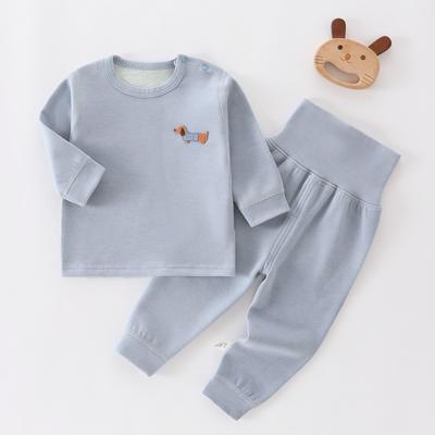 2pcs/set Autumn Winter Thermal Underwear Suit Baby Clothing Sets Boys Girls Pajama Sets Baby Warm Sleepwear Candy Colors Kids Clothes