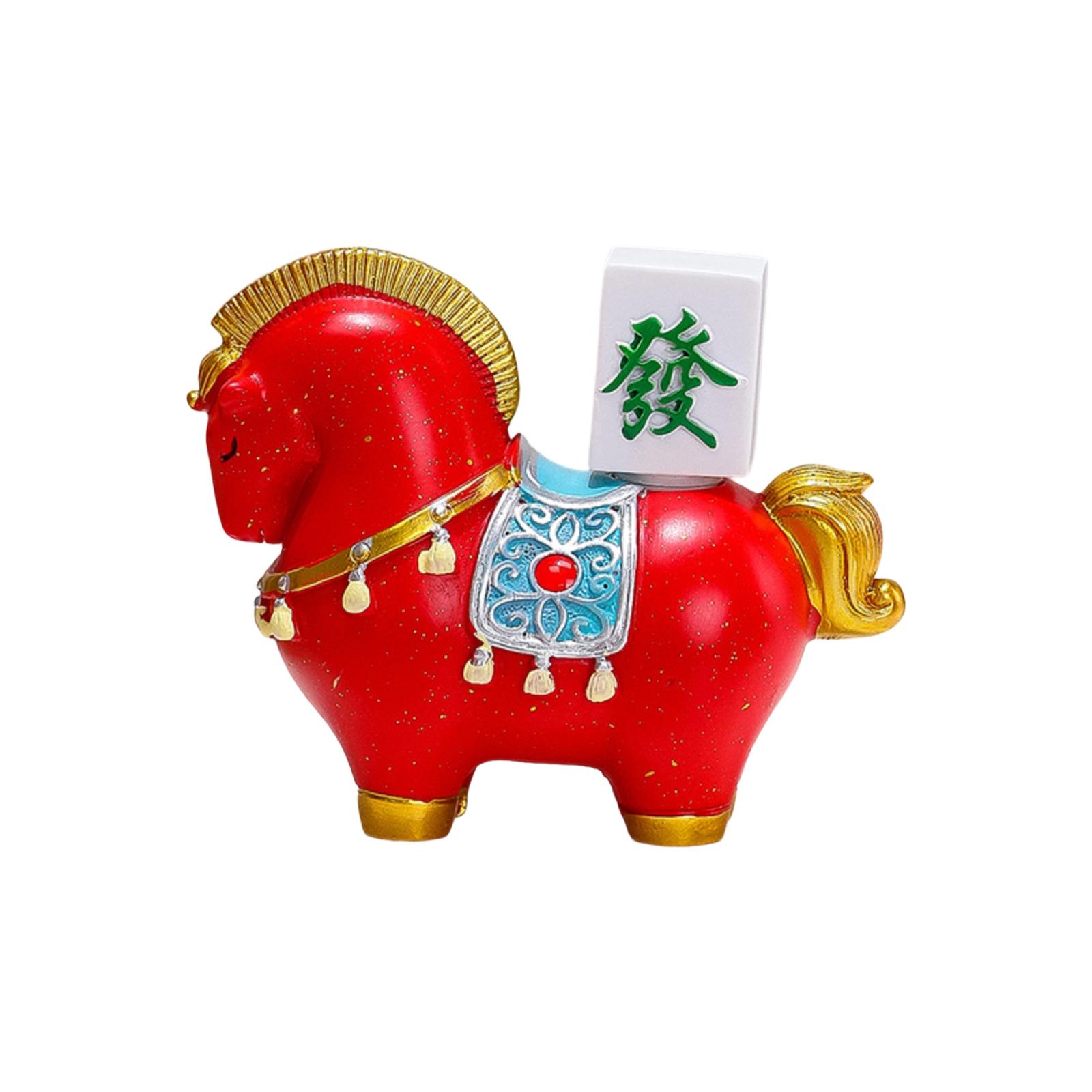 

New Chinese- Horse Gift Set Resin Craft Ornament Annual Meeting Favours Year Of The Mascot One Size