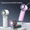 LED Digital Display Small USB Charging Fan Portable Turbo Fan  Women Makeup Tools