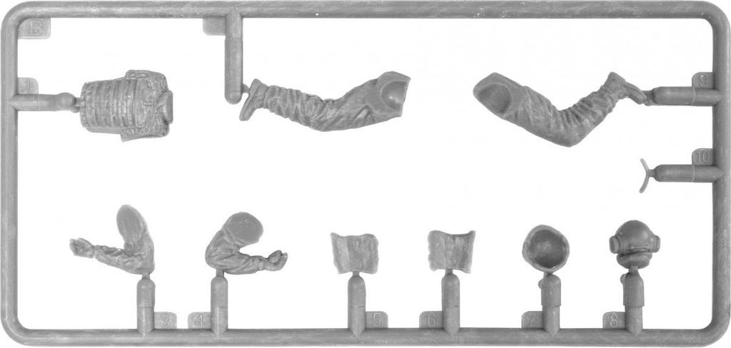 MiniArt Scale American Tank Crew Plastic Model Kit MA37005 1/35 (5-Piece Set)