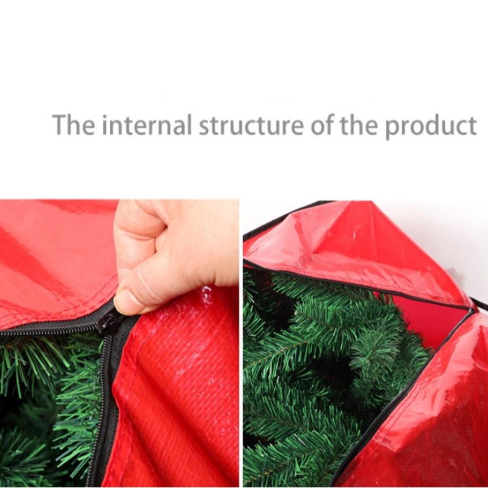 Big Size Xmas Furniture Packs Zippered Christmas Wreath Sacks Christmas Tree Storage Bag  Storing