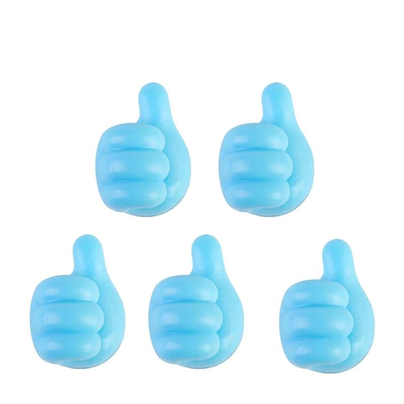 Thumb Hooks Mini Cable Organizer Silicone USB Management Clips Desktop Wire Manager Cord Holder for Earphone Mouse Bobbin Winder