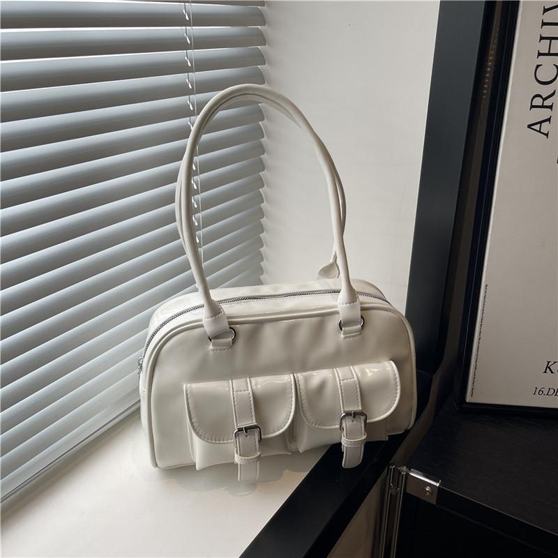Minimalist Pu Shoulder Bag For Women With Large Capacity And Street Style For Daily Use