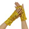 Fingerless Sequins Gloves Vintage Club Handwear Fashion Dancing Gloves  Party Club
