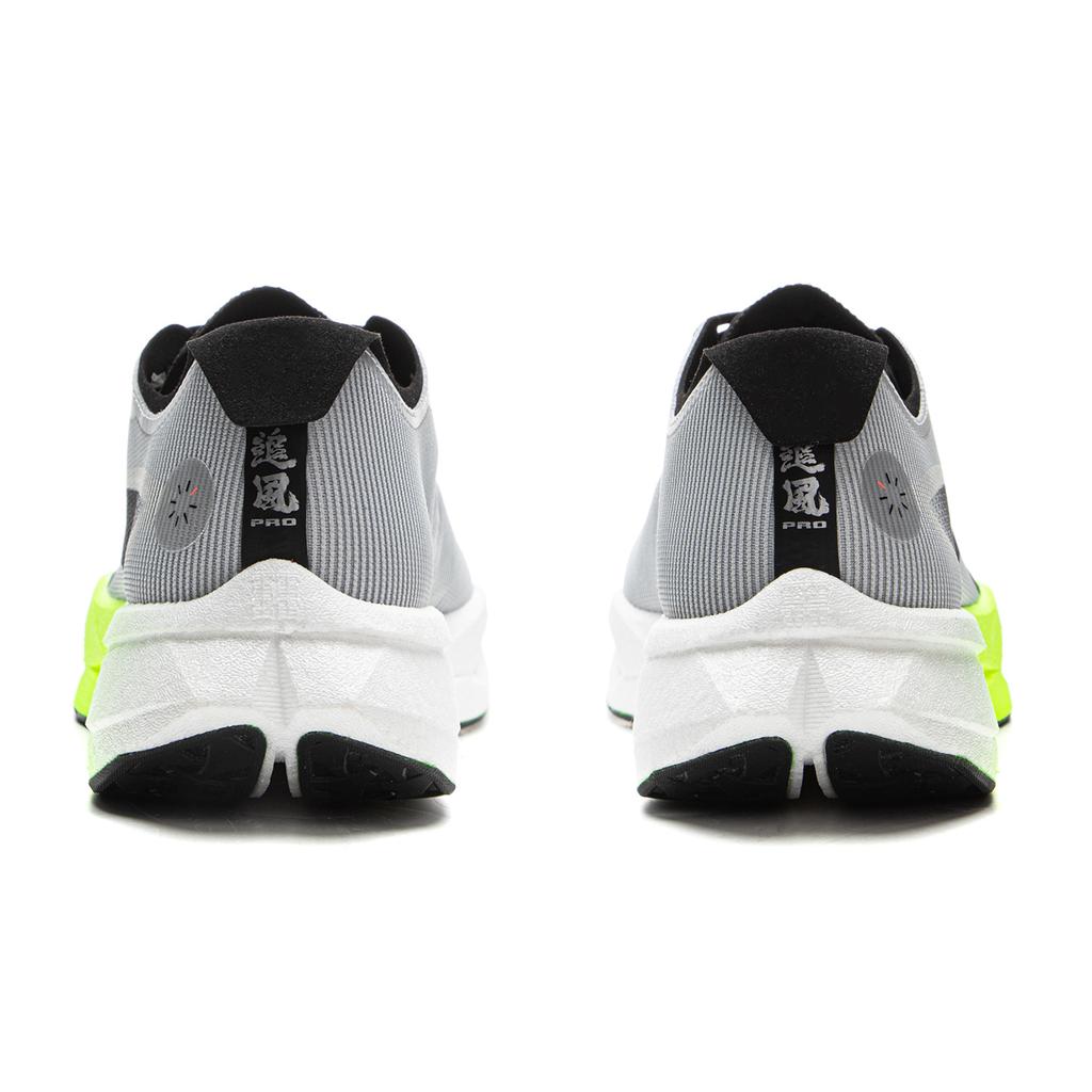 Li Ning Wind Chaser Pro Technologie Vollfuß Carbonplatte Professionelles Marathon-Trainingstest Unisex Laufschuhe Wassertropfen-Grau ARPV017-14