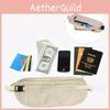 Hidden Money Security Passport Card Ticket Waist Belt Bag Pocket Travel Wallet