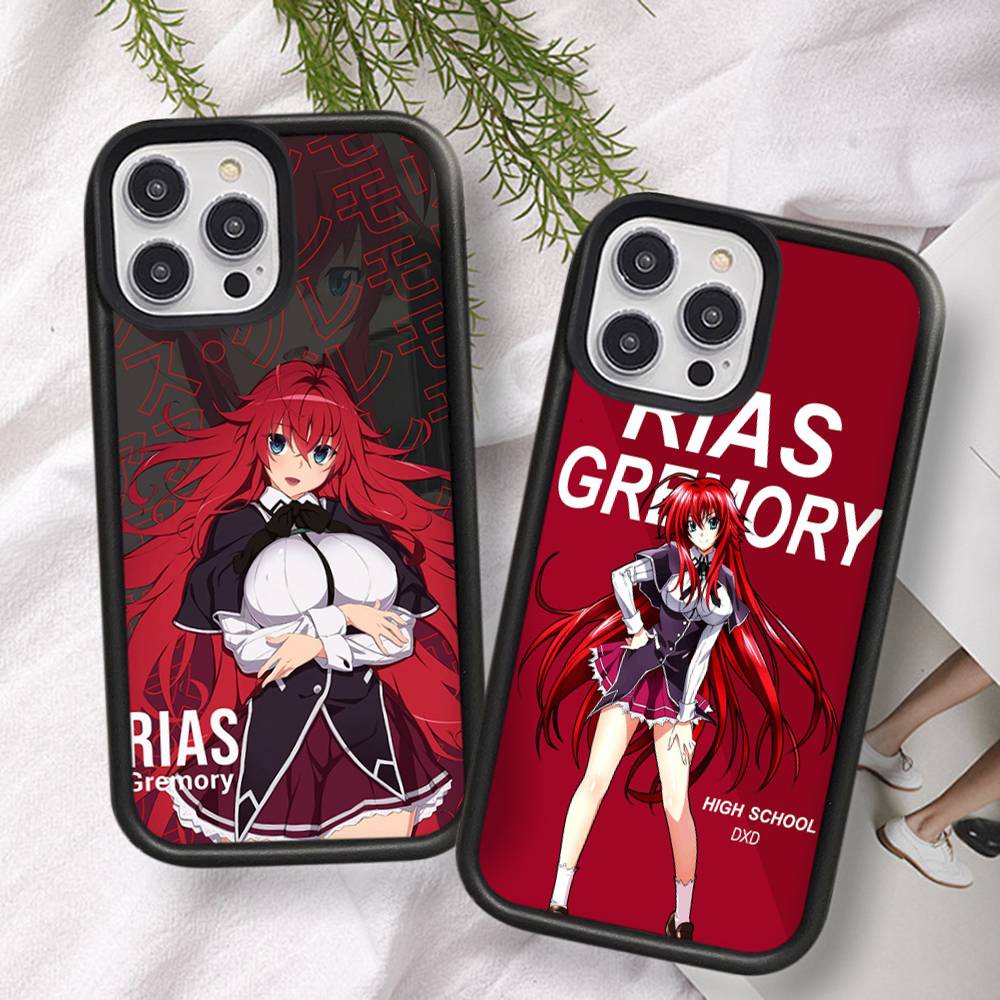 DXD Rias Gremory Mobile Cell PC+TPU Phone Case For iPhone 17 16 15 14 PRO MAX 11 12 13 PLUS MINI Cover
