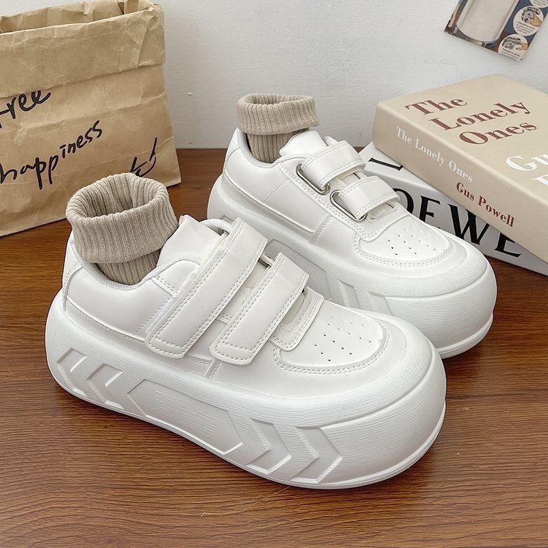 Thick-soled Velcro casual sneakers children's spring and summer 2026 new breadboard shoes